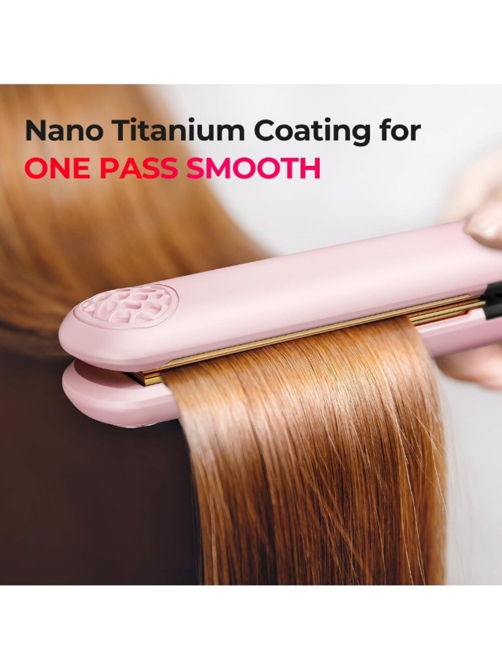 2-in-1 Hair Straightener & Curler - Fast Heating, Titanium, Adjustable Temp - Picture 2 of 7